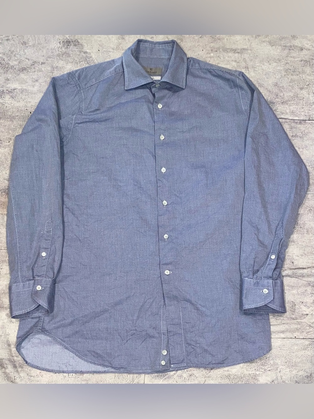 $425 Canali Impeccable Cotton Button Up Down Long Sleeve Dress Oxford Shirt 16